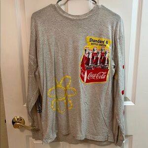 Gray PacSun Coca-Cola Long Sleeve Shirt